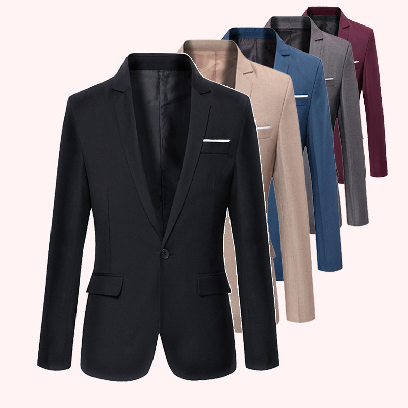 Men'S Formal Wear For Marriage - Casaco de terno monocromático masculino, jaquetas