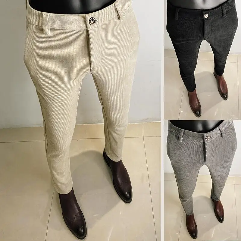 Men'S Formal Wear In Winter - Outono inverno engrossado terno de lã