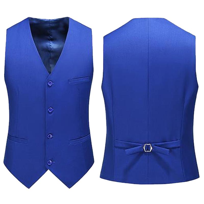 Formal Vest Waistcoat - 19 cores colete masculino cor sólida