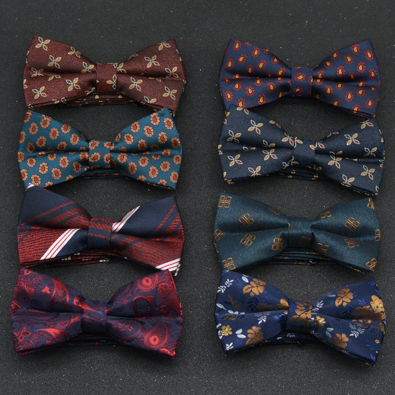 Men'S Vintage Formal Wear - Gravata borboleta masculina para casamento, padrão