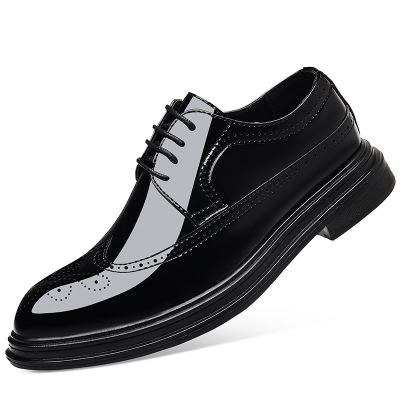 Sapatos masculinos de couro en - Patent Leather Oxford avaliação e preço