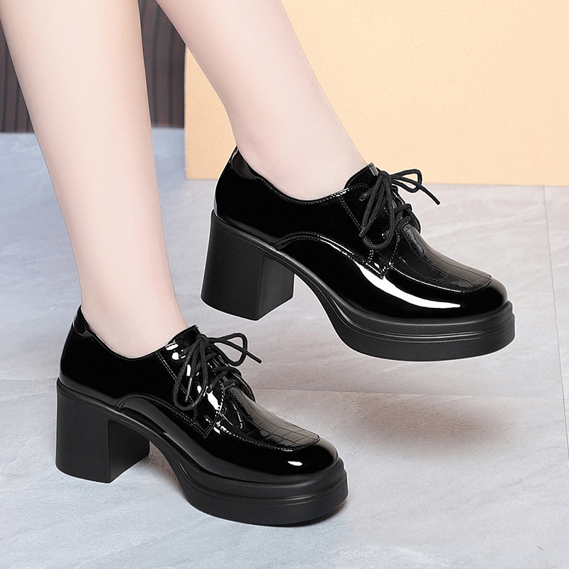 Sapatos Oxford Femininos de Co - Patent Leather Oxford avaliação e preço