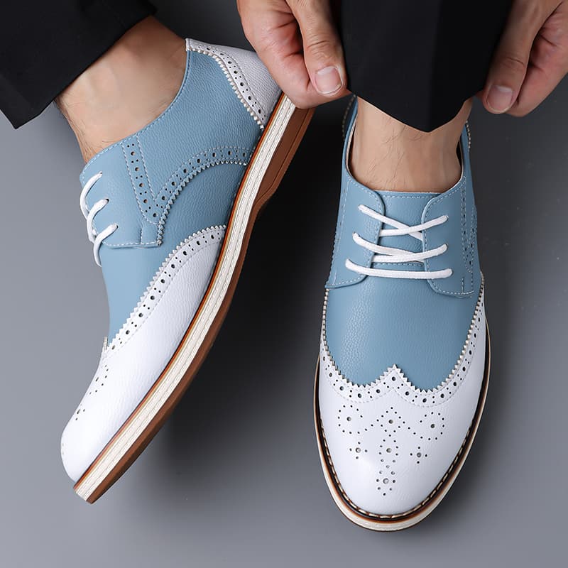 Sapatos Oxford Brogue Masculin - Patent Leather Oxford avaliação e preço
