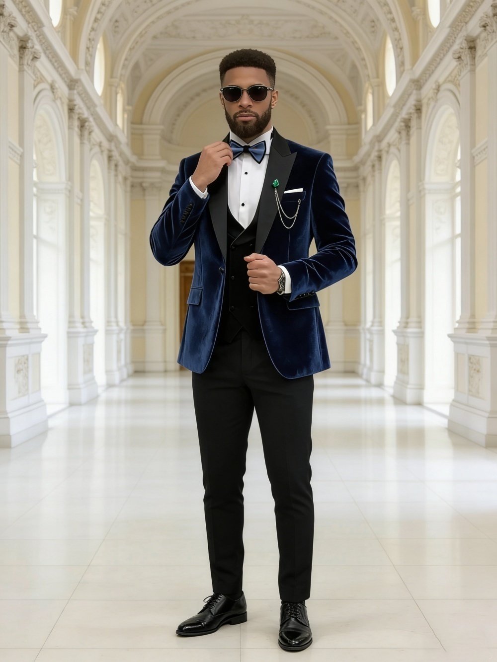 Conjunto de Terno Luxuoso de V - Men'S Formal Wear In Winter avaliação e preço