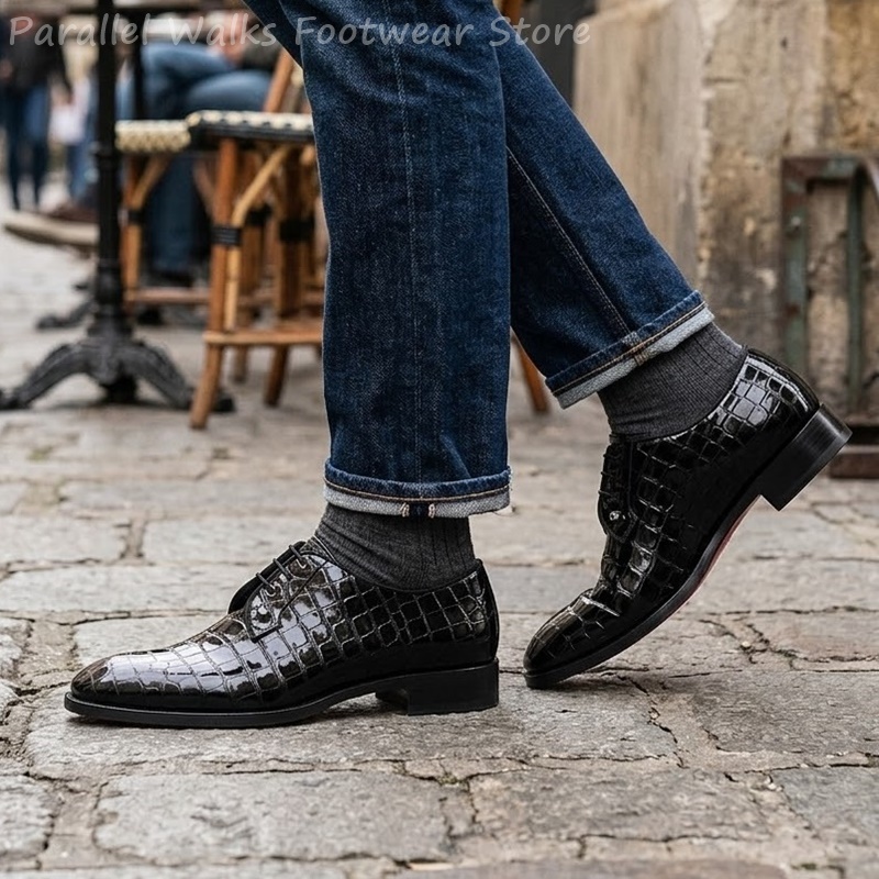 Sapatos Oxford de Couro Envern - Patent Leather Oxford avaliação e preço