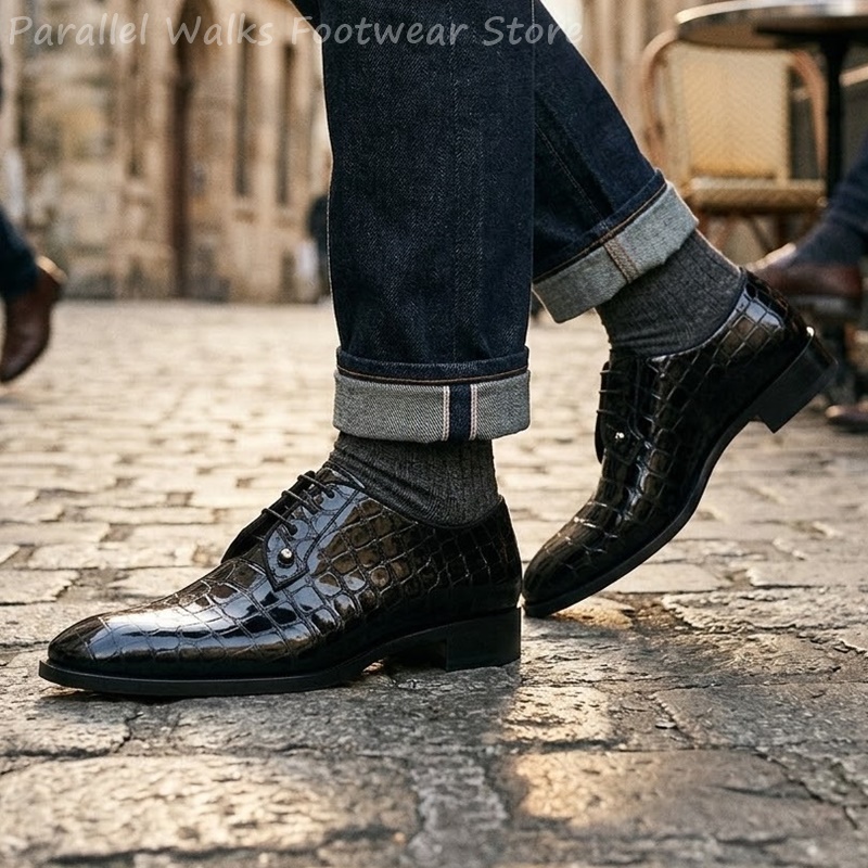 Sapatos Oxford de Couro Envern - Patent Leather Oxford avaliação e preço