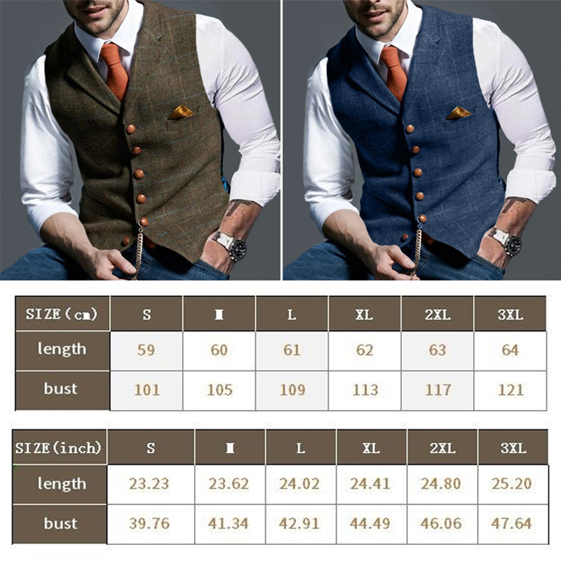 Moda masculina coletes lapela  - Formal Vest Waistcoat avaliação e preço
