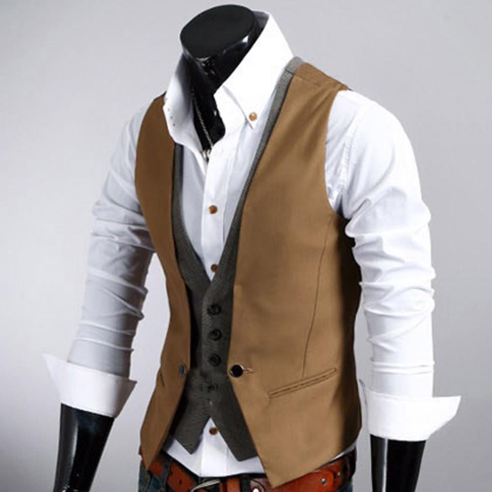 Homens colete formal colete de - Formal Vest Waistcoat avaliação e preço
