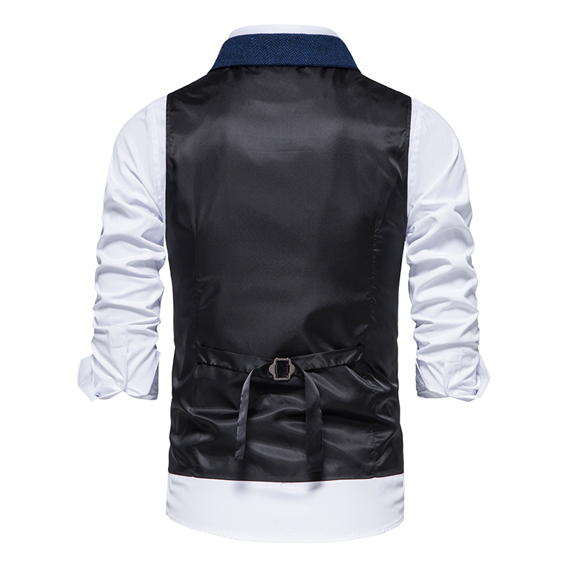 Terno masculino colete espinha - Formal Vest Waistcoat avaliação e preço