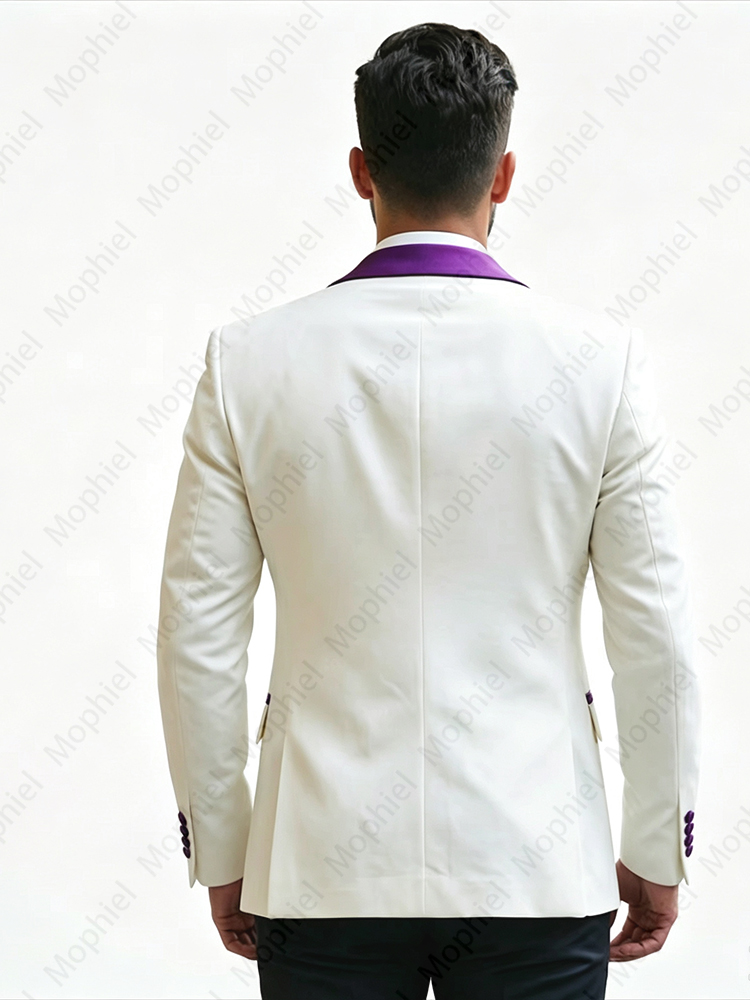 Ternos Masculinos Brancos 3 Pe - Men'S Formal Wear avaliação e preço