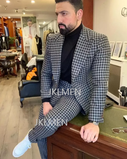 Houndstooth ternos masculinos  - Men'S Vintage Formal Wear avaliação e preço