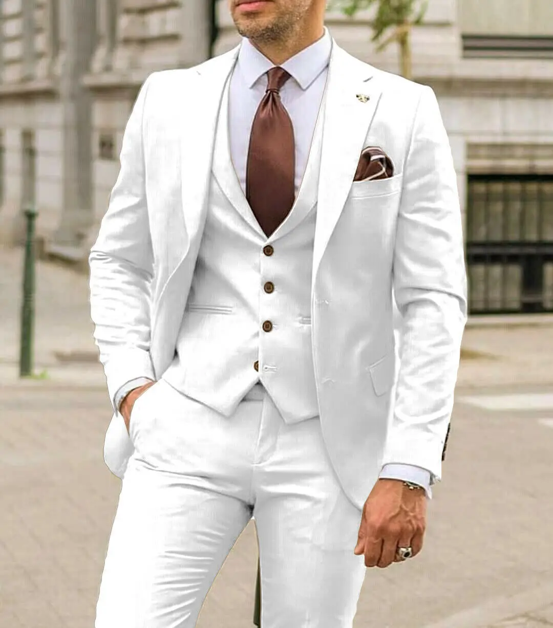 Ternos Masculinos Slim Fit com - Men'S Formal Wear In Winter avaliação e preço