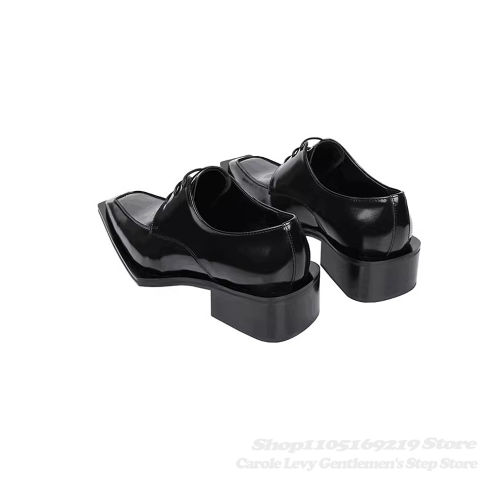 Sapatos masculinos de couro en - Patent Leather Oxford avaliação e preço