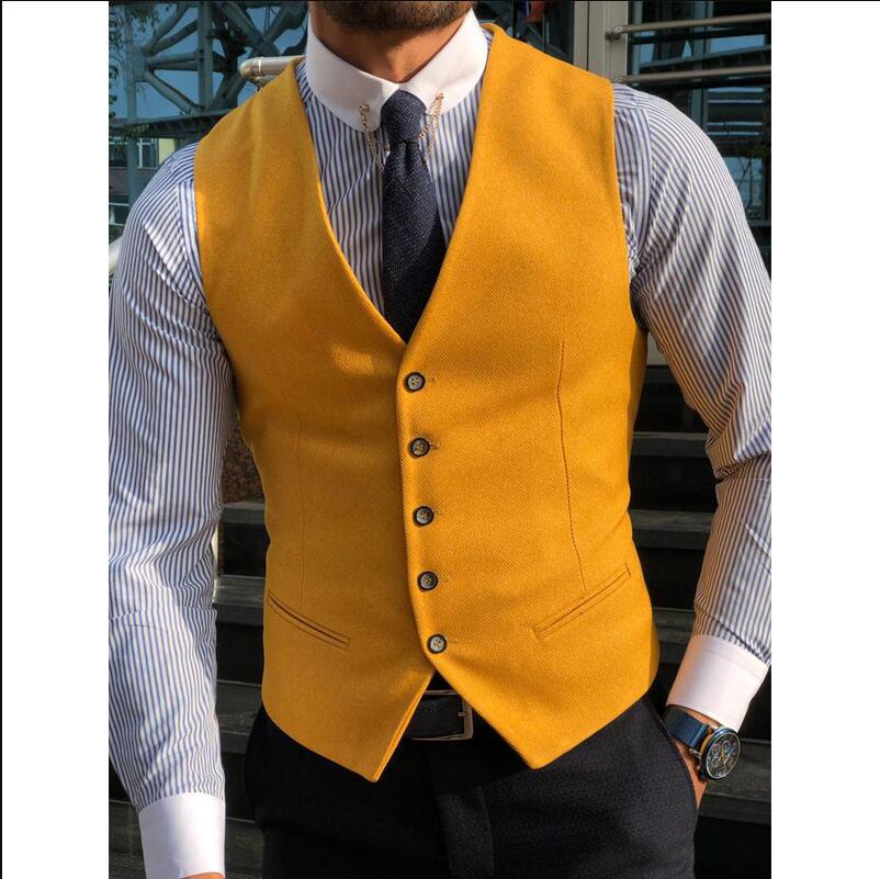 Nova arrvial colete masculino  - Formal Vest Waistcoat avaliação e preço