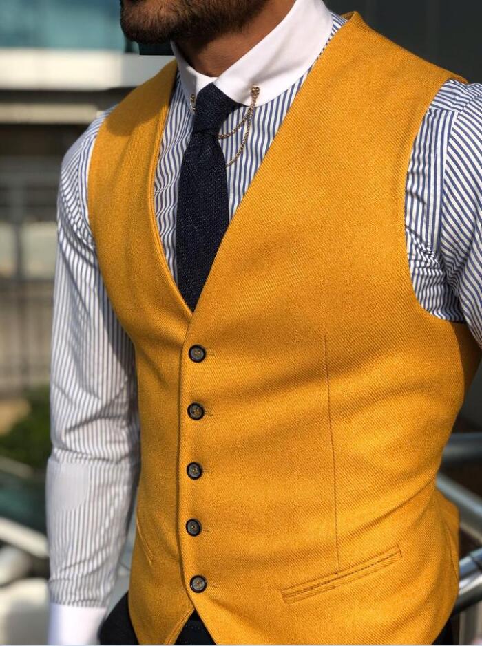Nova arrvial colete masculino  - Formal Vest Waistcoat avaliação e preço