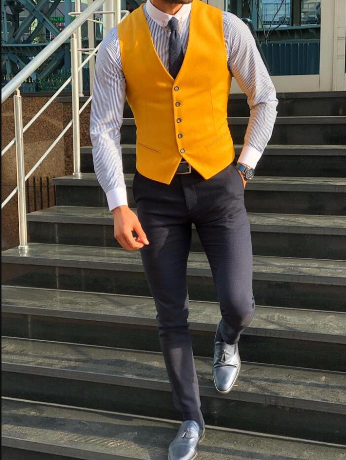 Nova arrvial colete masculino  - Formal Vest Waistcoat avaliação e preço